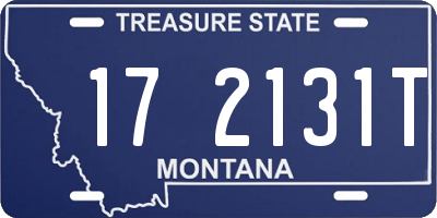 MT license plate 172131T