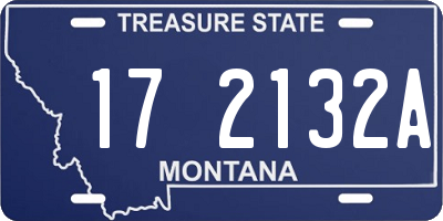 MT license plate 172132A