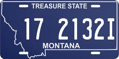 MT license plate 172132I