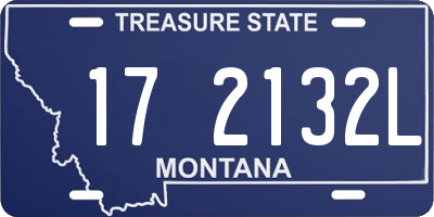MT license plate 172132L