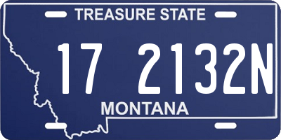 MT license plate 172132N