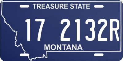 MT license plate 172132R