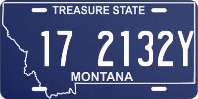 MT license plate 172132Y