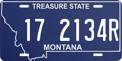 MT license plate 172134R