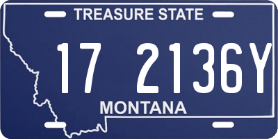MT license plate 172136Y