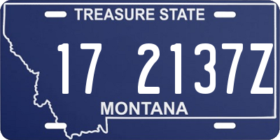 MT license plate 172137Z