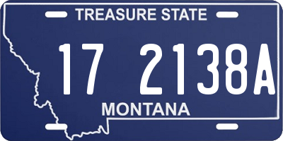 MT license plate 172138A