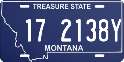 MT license plate 172138Y