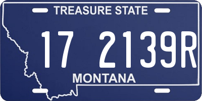 MT license plate 172139R