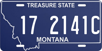 MT license plate 172141C