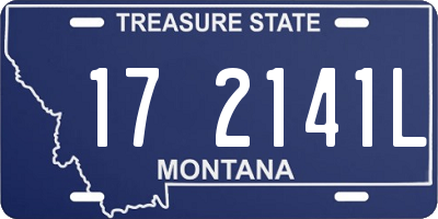 MT license plate 172141L