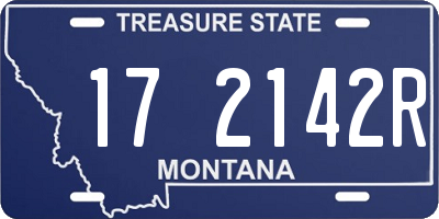 MT license plate 172142R