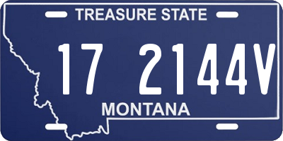 MT license plate 172144V