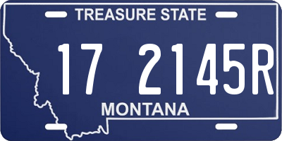 MT license plate 172145R