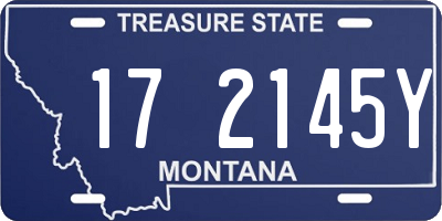 MT license plate 172145Y