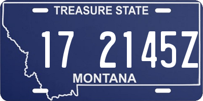 MT license plate 172145Z