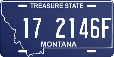 MT license plate 172146F