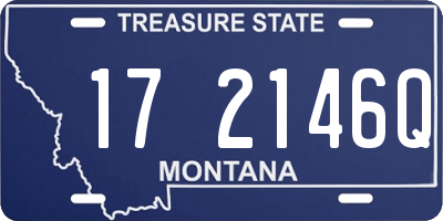 MT license plate 172146Q