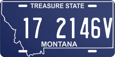 MT license plate 172146V