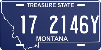 MT license plate 172146Y