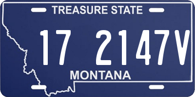 MT license plate 172147V