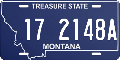 MT license plate 172148A