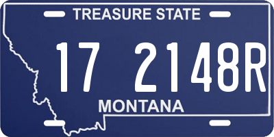 MT license plate 172148R