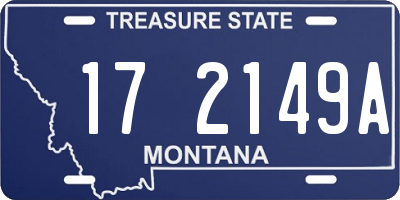 MT license plate 172149A