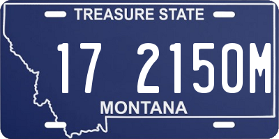 MT license plate 172150M