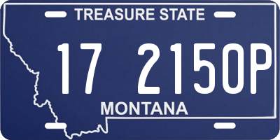 MT license plate 172150P