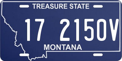 MT license plate 172150V