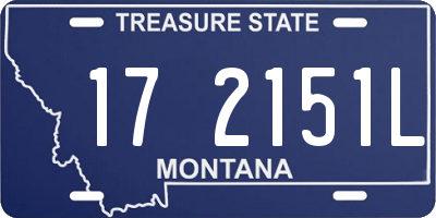 MT license plate 172151L