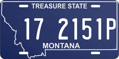 MT license plate 172151P