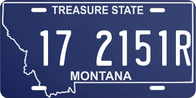 MT license plate 172151R
