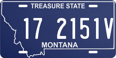 MT license plate 172151V