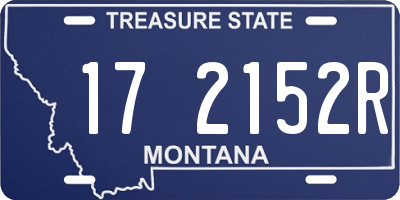 MT license plate 172152R