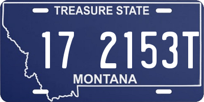 MT license plate 172153T