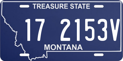MT license plate 172153V