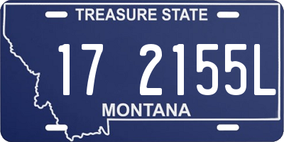 MT license plate 172155L