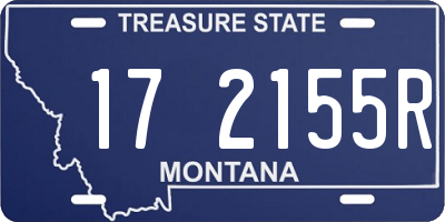MT license plate 172155R