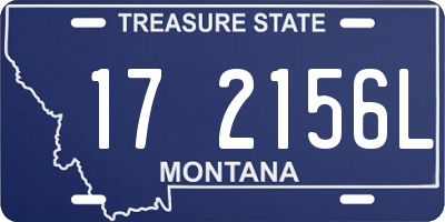 MT license plate 172156L