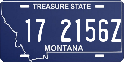 MT license plate 172156Z