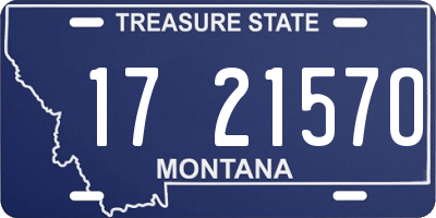 MT license plate 172157O