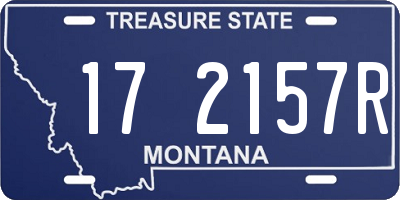 MT license plate 172157R