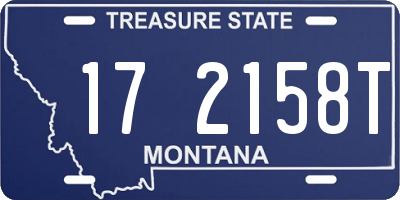 MT license plate 172158T