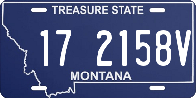 MT license plate 172158V