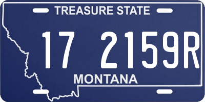 MT license plate 172159R