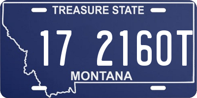 MT license plate 172160T