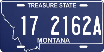 MT license plate 172162A