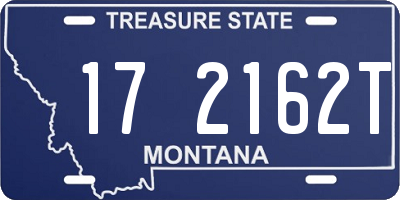 MT license plate 172162T
